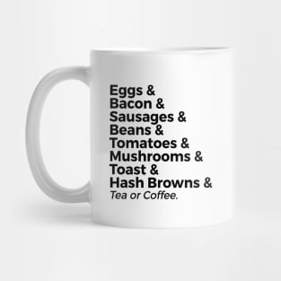 The traditional full breakfast Mug